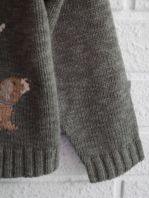 minihaha 犬モチーフ編み込みセーター OTTI オッティ パリやイタリア