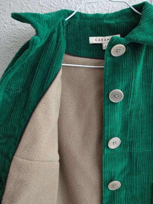 CARAMEL ベルベットコーデュロイコート OTTI オッティ パリやイタリア