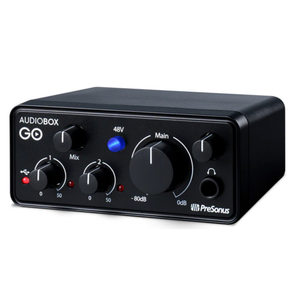 PreSonusのオーディオインターフェイス、AudioBox GOのご紹介です。