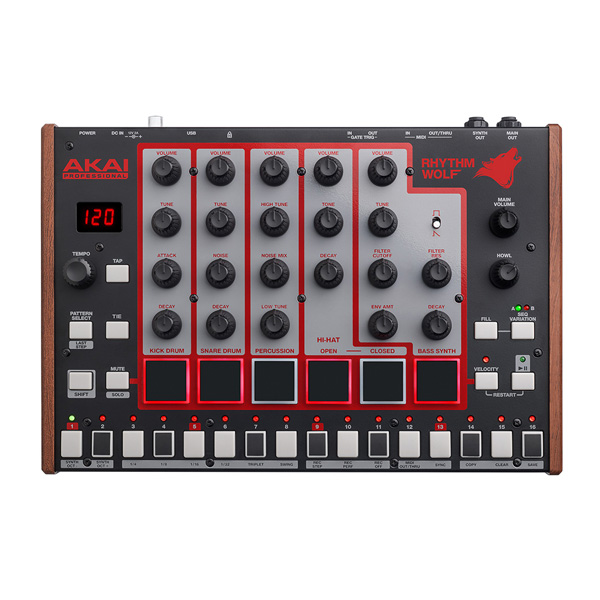 AKAI Professionalのアナログドラムマシーン、ベースシンセサイザー