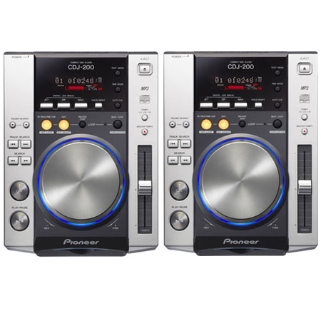 中古品】【2台セット】Pioneer/DJプレーヤー/CDJ-200 -DJ機材アナログ