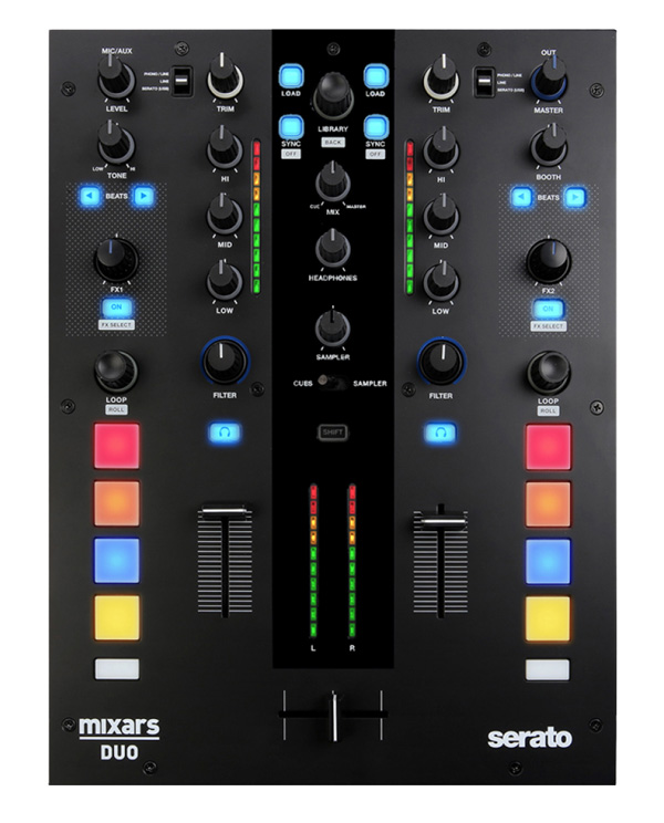 Serato DJインターフェイス内蔵ミキサーmixarsの「DUO MKII」をご紹介