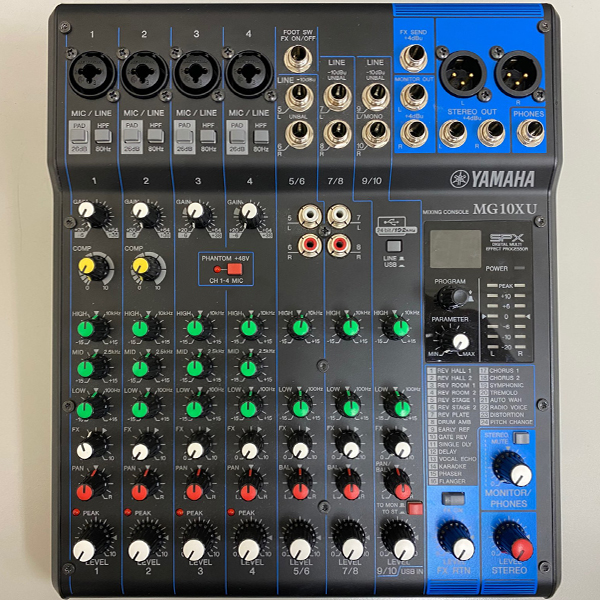 中古品】YAMAHA/オーディオインターフェース内蔵ミキサー/MG10XU(24