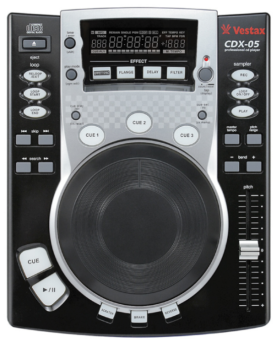 期間限定大特価！】Vestax/CDJ/CDX-05MBK（ブラック）※SCRACH LIFE1枚