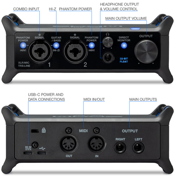 ZOOM UAC-232│32ビットフロート・オーディオ録音対応のオーディオ
