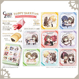CLOCK ZERO バースデー スクエア缶バッジ 8個セット CLOCK ZERO