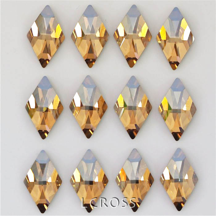 2709 クリスタルゴールデンシャドウ 10×6mm（ひし形／ランバス） [2709