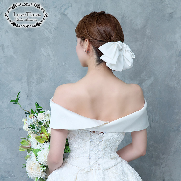 リボンヘッドドレス【ブリスリボン】 通信販売ブライダルウェディング