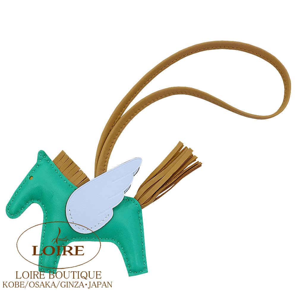 ☆試し付けのみ☆ エルメス ペガサス PMチャイ・モーヴ・ミント エルメス<br>ロデオ ペガサス PM チャーム<br>モーヴシルヴェストル