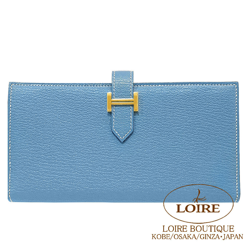 エルメス ベアンスフレレザー ブルーエレクトリックゴールド金具 新品未使用品 HERMES（エルメス） （新品・未使用品）エルメス ベアン スフレ