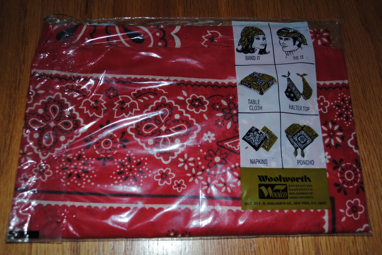 デッドストック 未開封クッキー柄 バンダナ2枚パッケージ | ロング