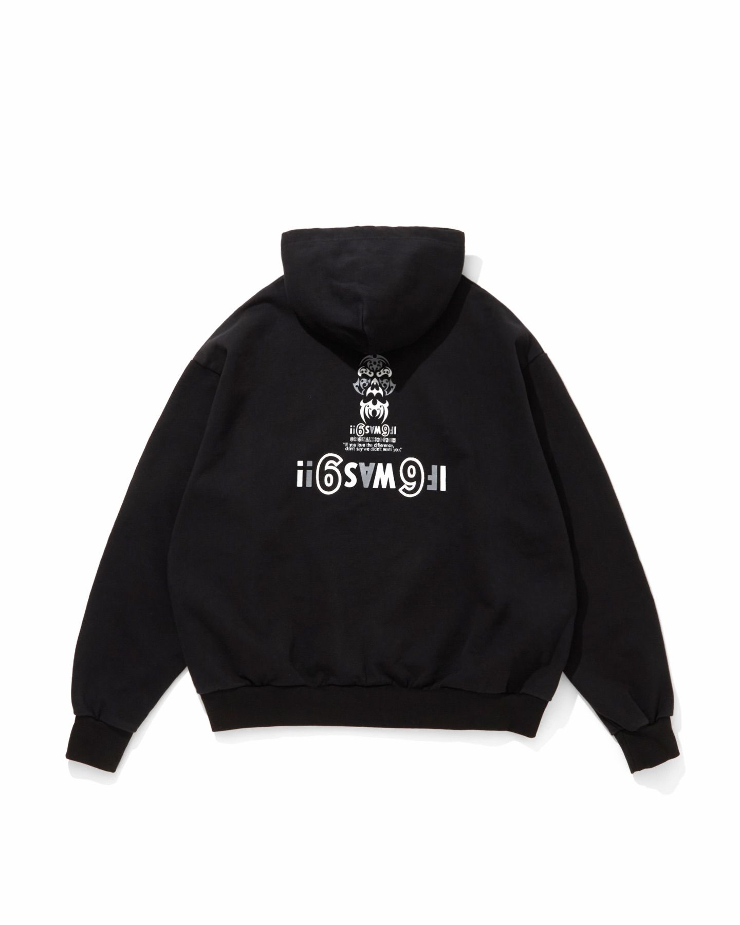 HIDE AND SEEK - The H&S Hooded Sweat Shirt (BLACK) / 西浦徹 コラボ