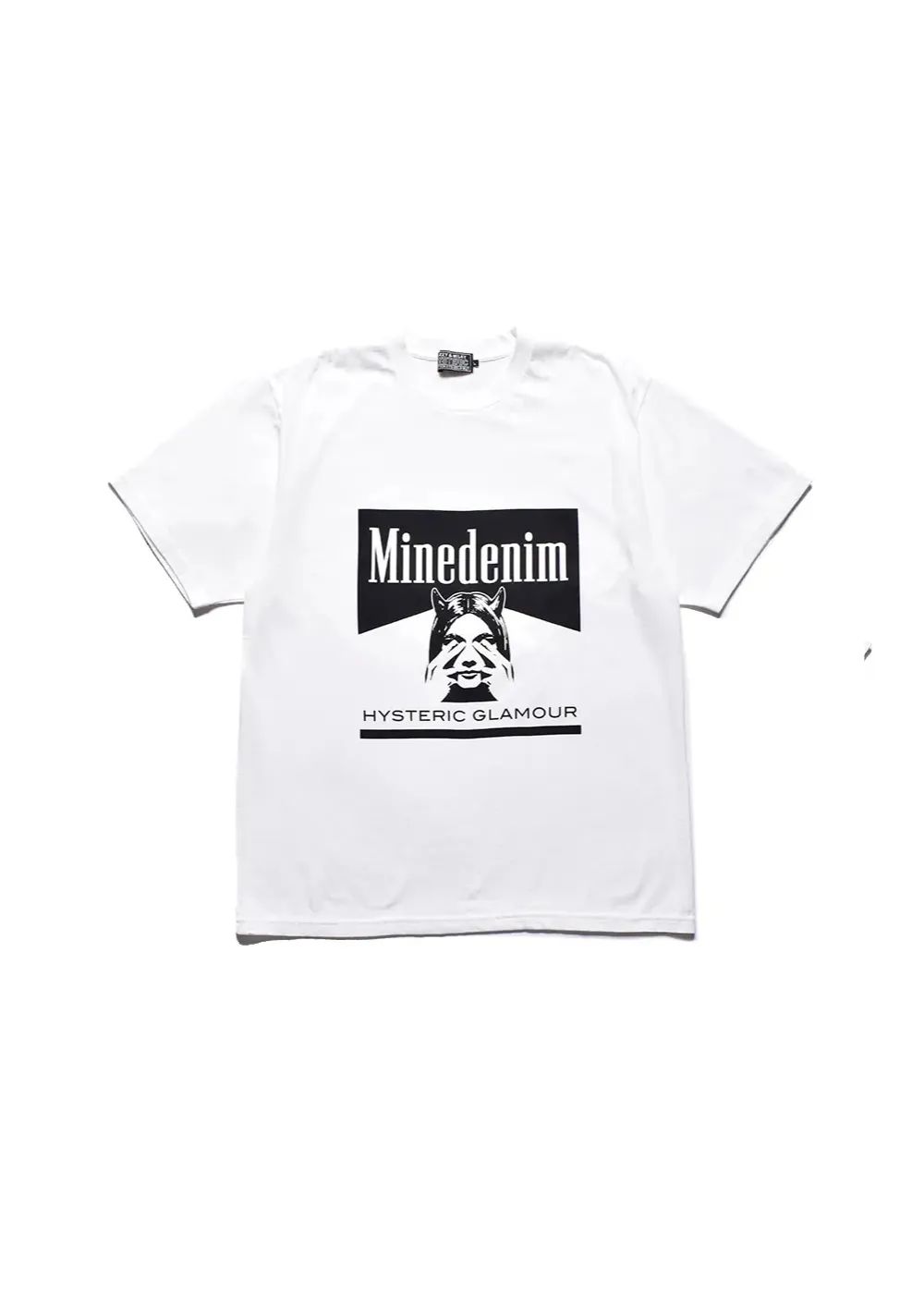 MINEDENIM - × HYSTERIC GLAMOUR T-SH (WHITE) / ×ヒステリック