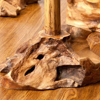 天然チークポールハンガー [160～175cmタイプ]【49094】 /アジアン雑貨