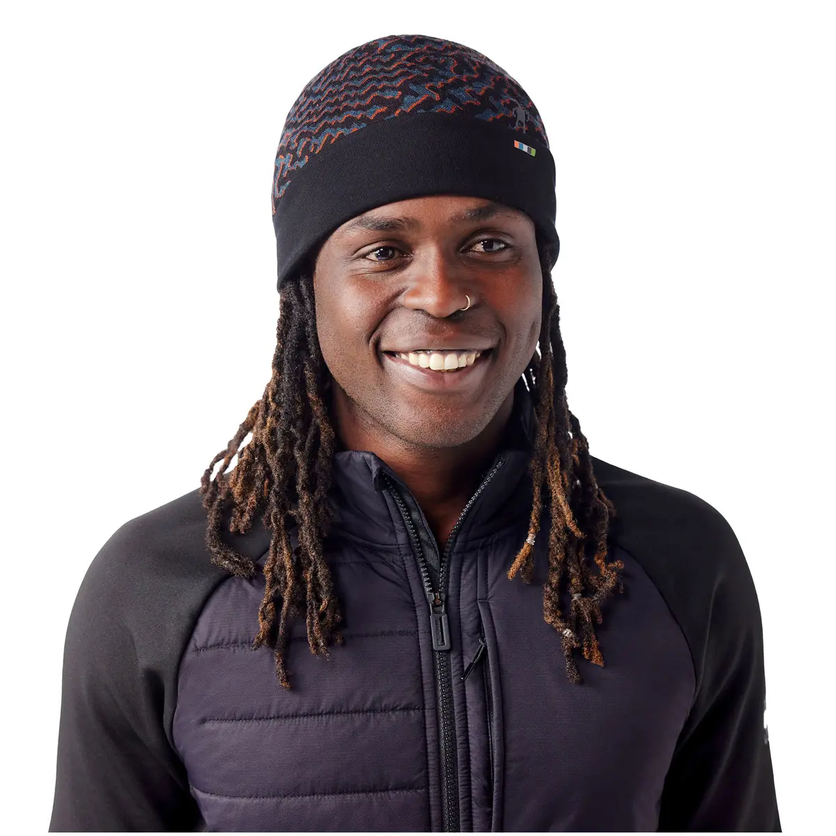 OUTLET】サーマルメリノ リバーシブルカフドビーニー (ブラックレトロ