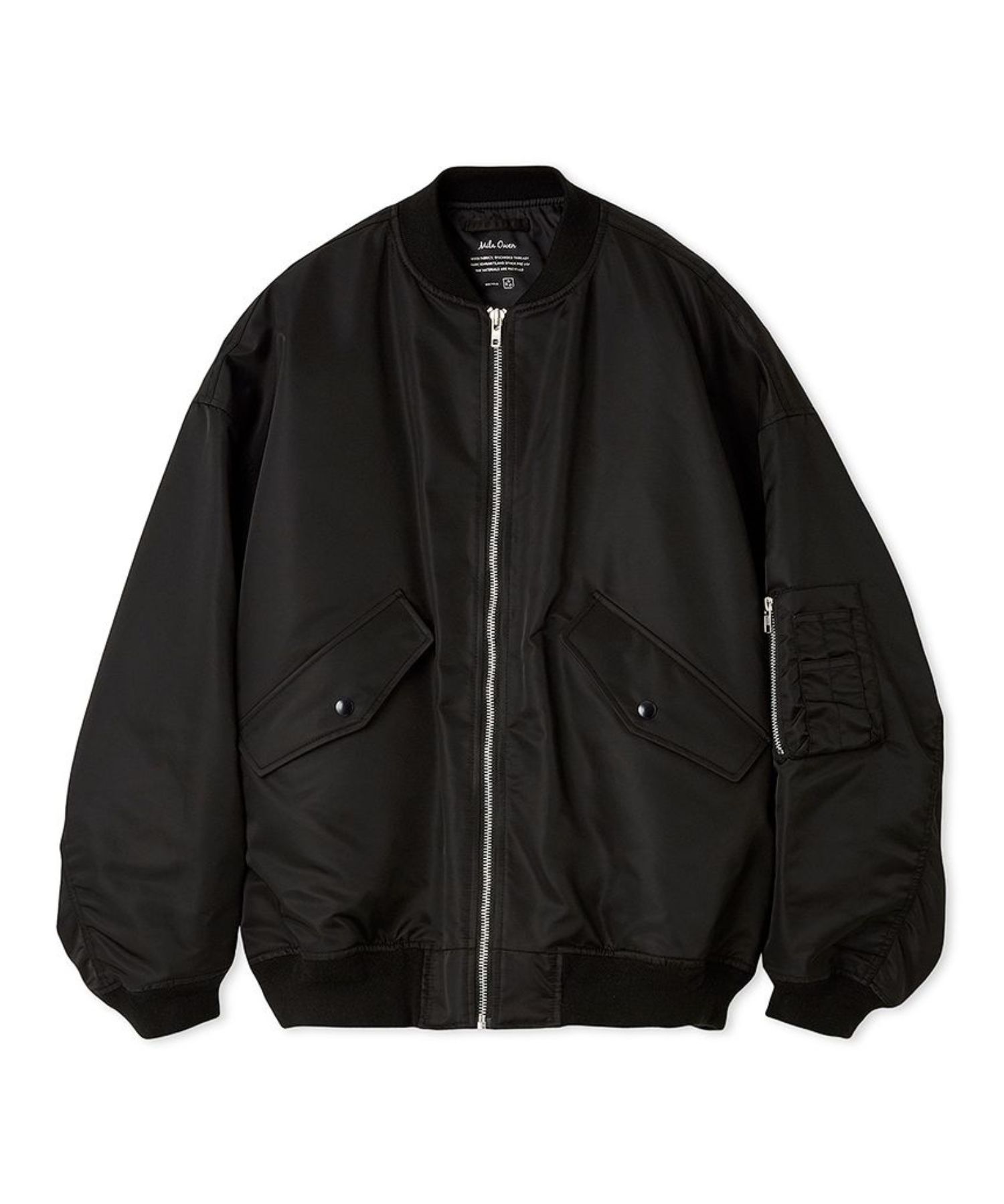 Mila Owen - リサイクルナイロンオーバーサイズMA-1(BLK)ナイロン