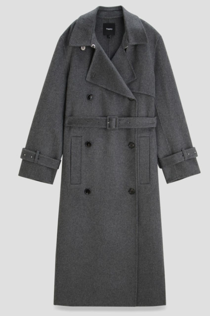 Theory - New Divide GC Relaxed Trnch DF(チャコールメランジ)毛