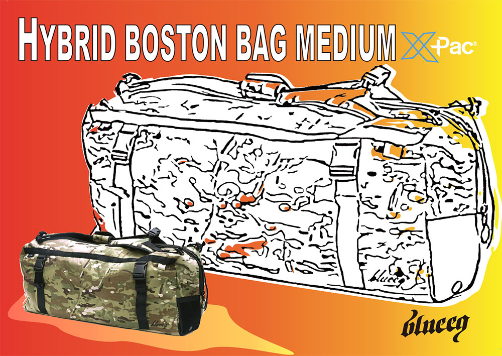 ブルイク(blueeq) ハイブリッド ボストンバッグ ミディアム エックス