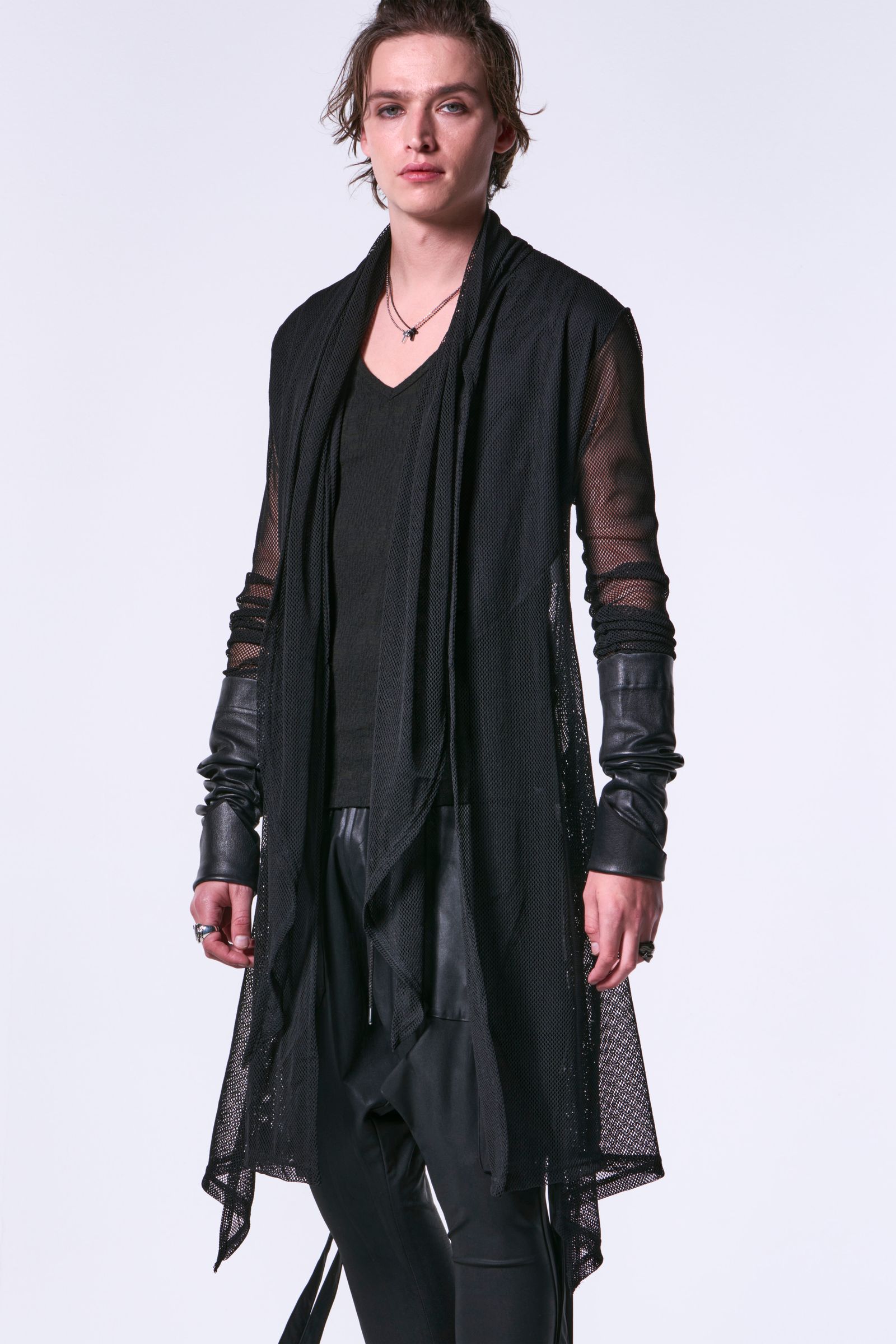 kiryuyrik - Lace Mesh Stole Cardigan / レースメッシュ ストール