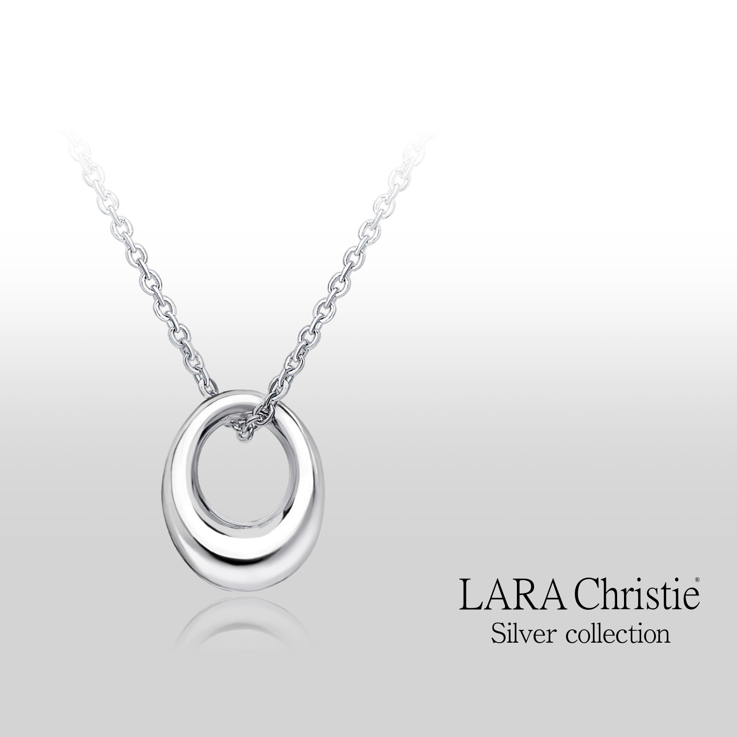 ネックレス レディース サークル デザイン シルバー925 [ WHITE Label ]
