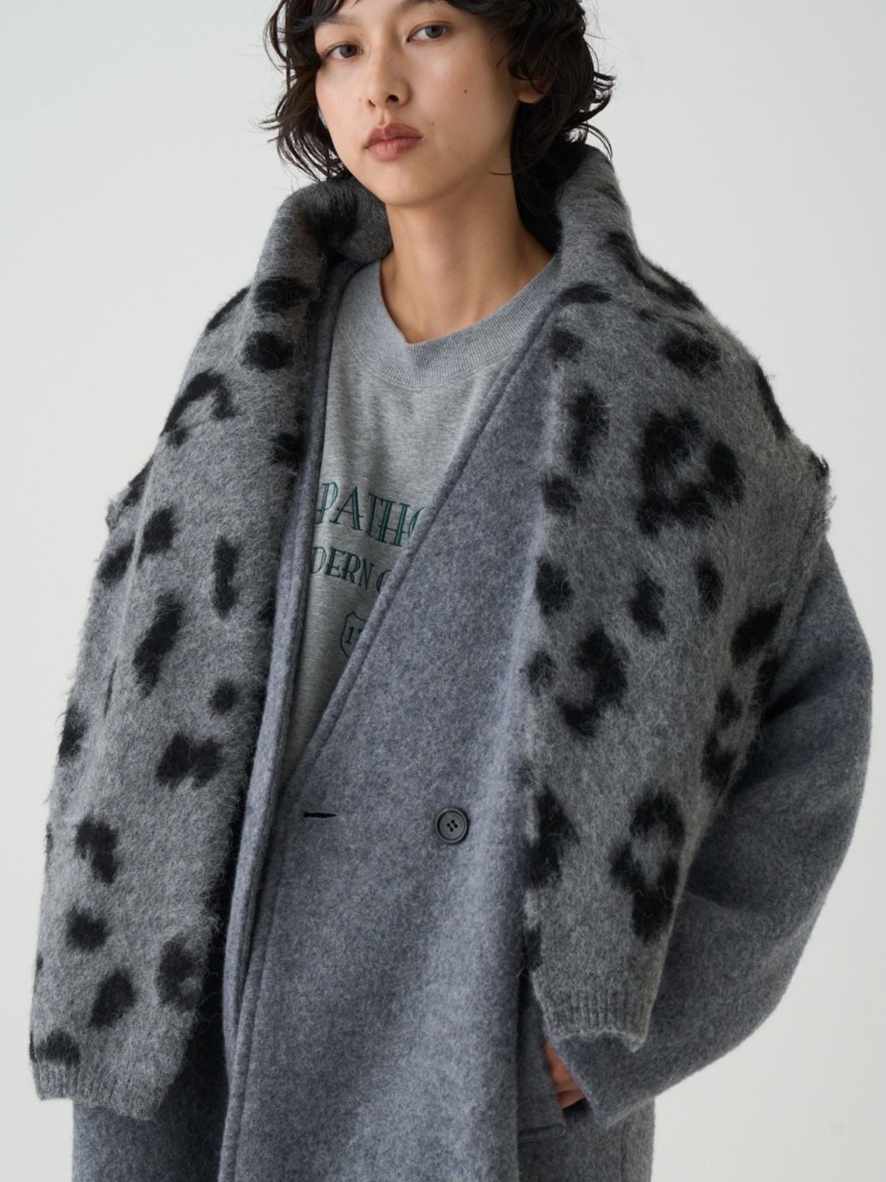 Boutique Ordinary -ブティークオーディナリー Cheetah Knit Cardigan