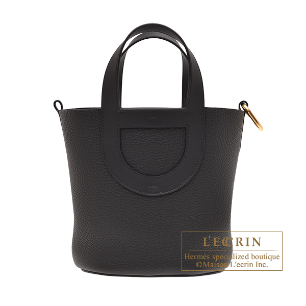 Hermes In-The-Loop bag 18 Black Clemence leather/Swift leather