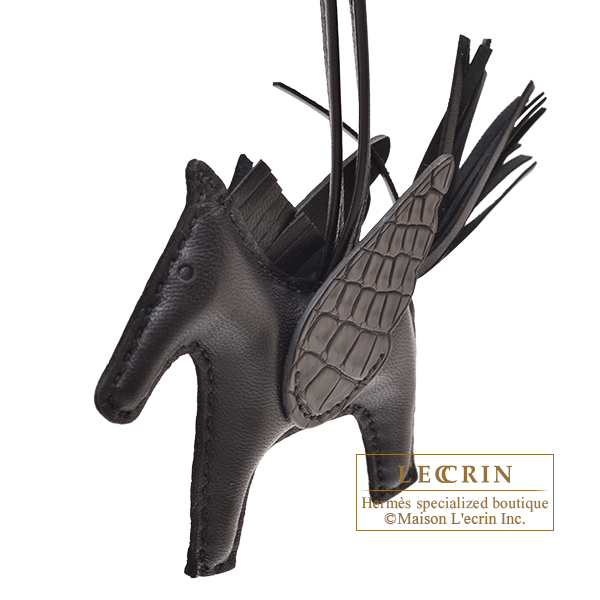 エルメス ロデオチャームペガサスタッチPM ブラック アニョーミロ