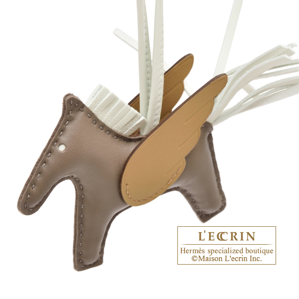 エルメス ロデオチャームペガサスPM エトゥープ/ヴェールフィズ