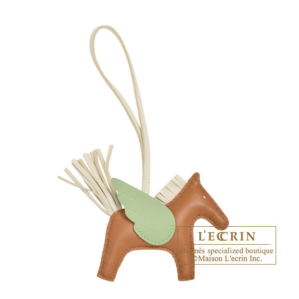 エルメス ロデオチャームペガサスPM ゴールド/クレ/ヴェールクリケット