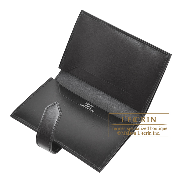 エルメス ベアンカードケースモノクローム ソーブラック ブラック