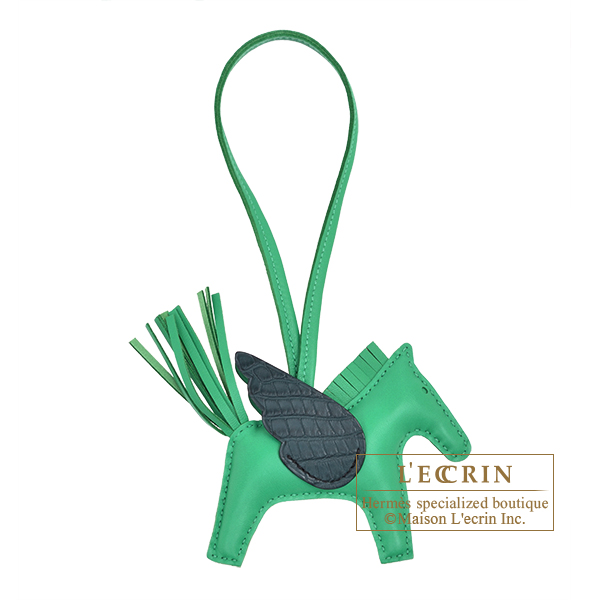 エルメス ロデオチャームペガサスタッチPM ミント/ヴェールルソー