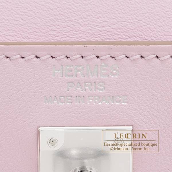 エルメス ケリー25/内縫い モーヴペール スイフト シルバー金具