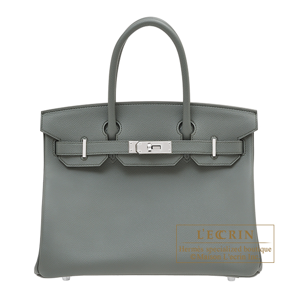 エルメス バーキン30 ヴェールアマンド ヴォーエプソン シルバー金具