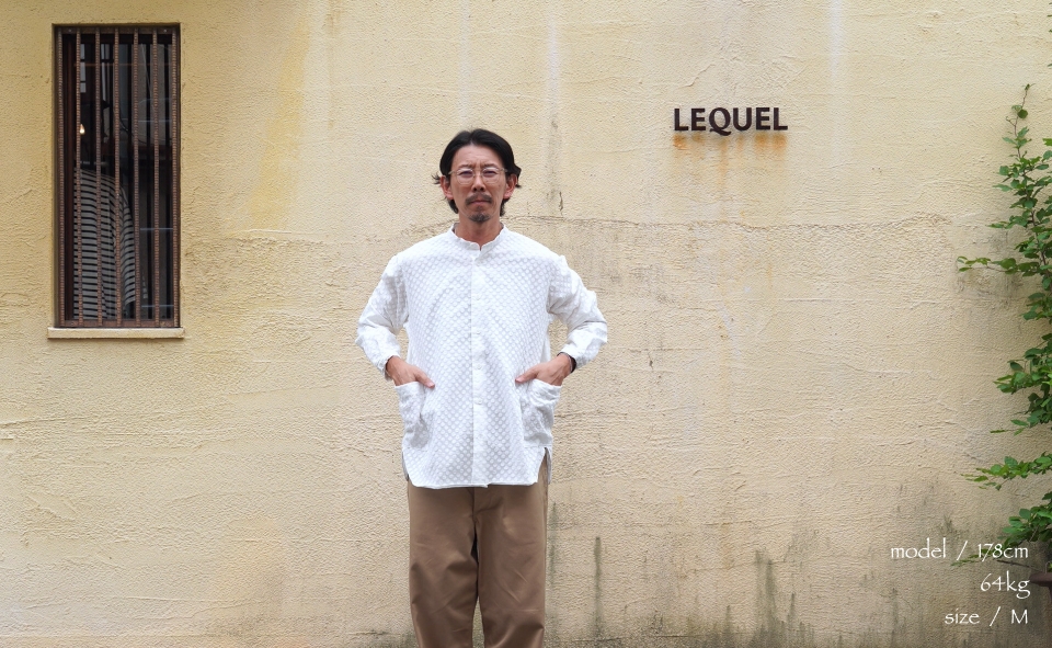 BRU NA BOINNE ブルーナボイン フルゴルドッツスナフシャツ ＜ホワイト