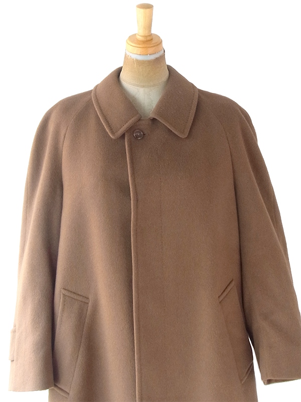 イギリス製 Aquascutum アクアスキュータム カーキ 比翼仕立て