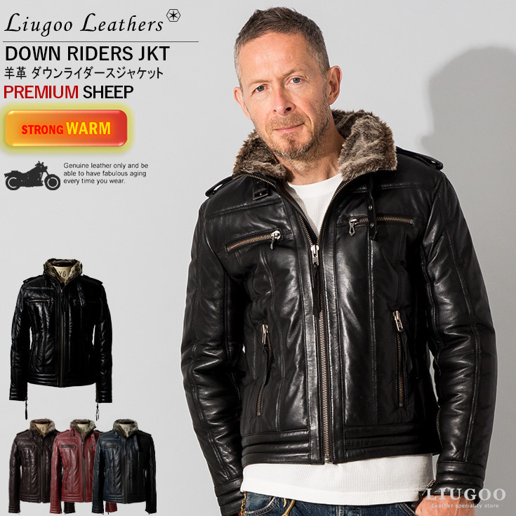 マッツliugoo leathers ライダース レザージャケット 3L Liugoo
