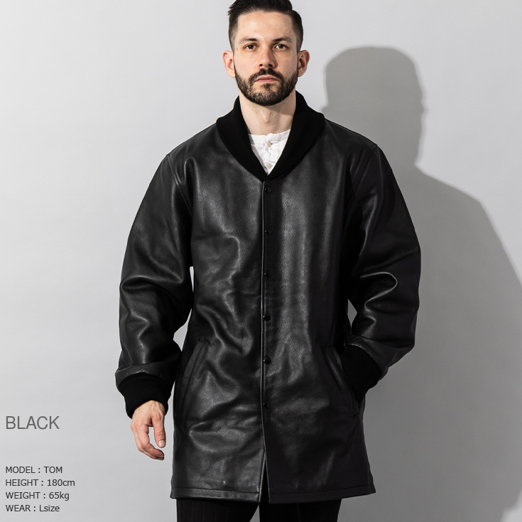 Liugoo Leathers 本革 ロングファラオコート メンズ リューグー