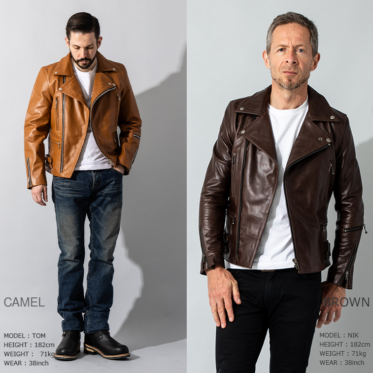 Liugoo Leathers 本革 UKダブルライダースジャケット 着脱ライナー付