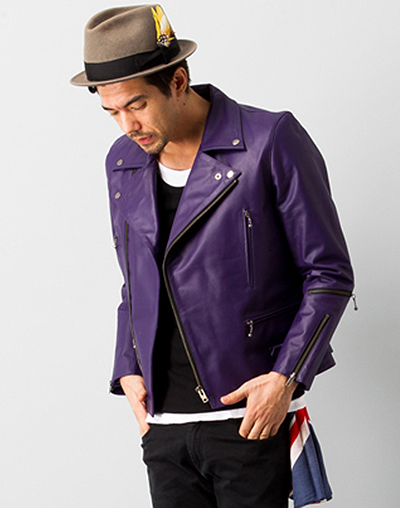 COW HIDE PURPLE - レザージャケット 革ジャン 本革専門通販 リューグー