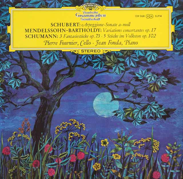 LP レコード フルニエのシューベルト/アルペジョーネソナタほか 独DGG 3201