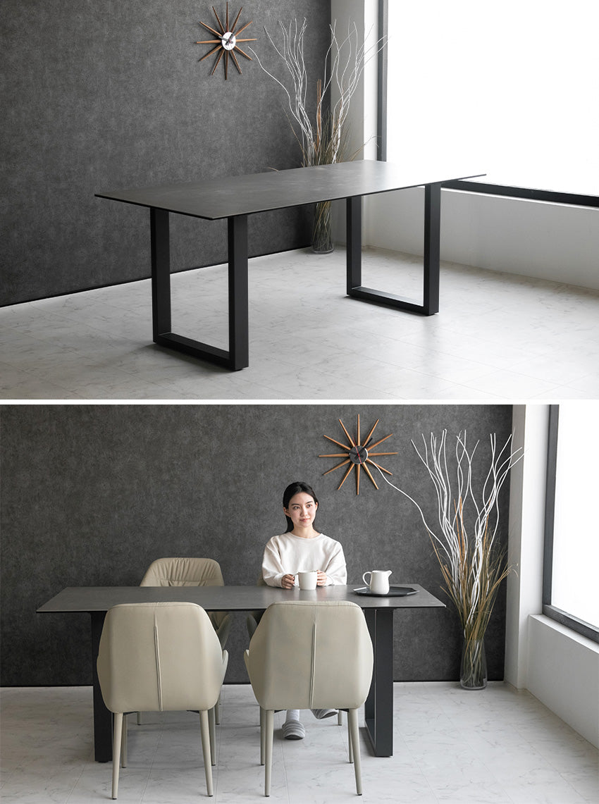 lushroom ダイニングテーブル 180×85cm 4人掛け スペインセラミック