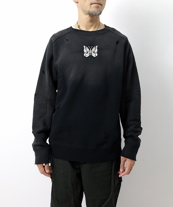 ニードルズ/Needles Deconstructed Sweat Shirt - Cotton French Terry