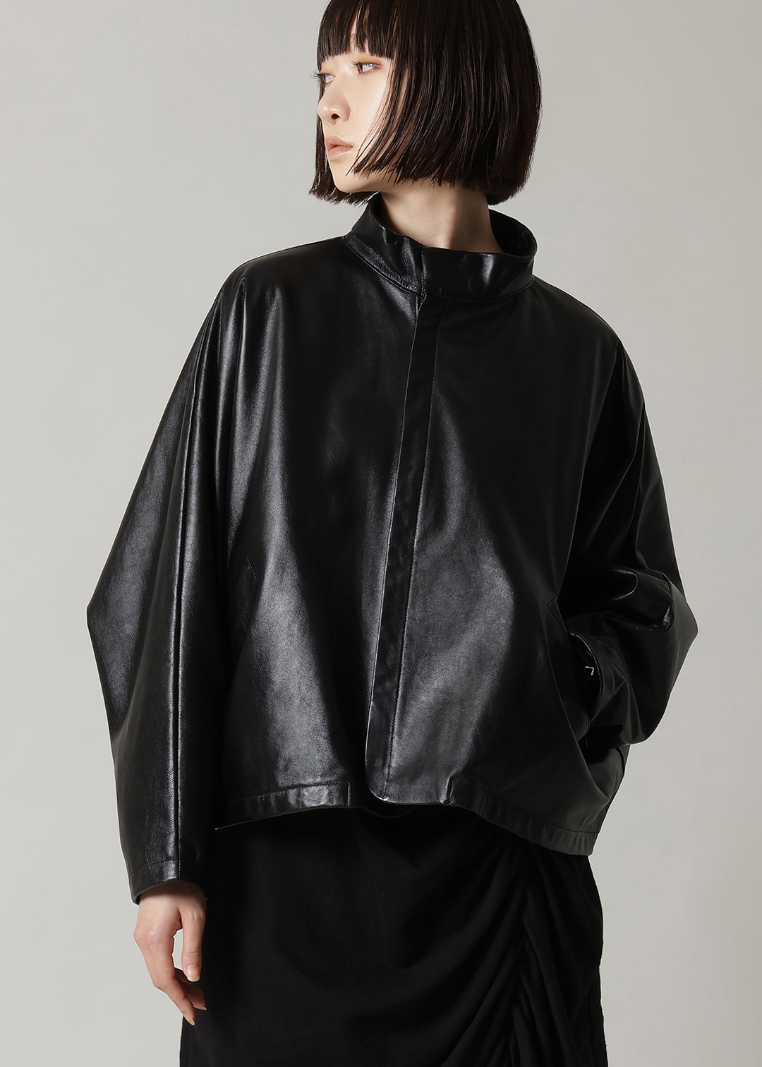 Matou Stand/C Leather Short Jacket – マザーハウス 公式サイト
