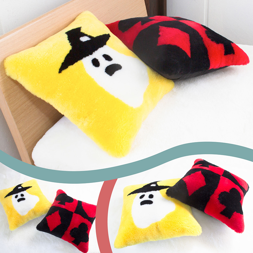 BOBBYムートンクッション 45x45cm x2枚、45x120cm1枚 楽天市場