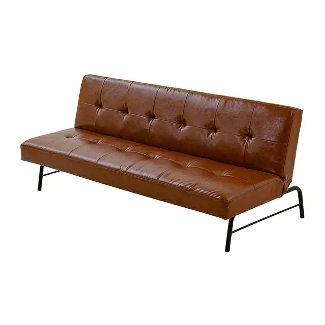 幅175cm] 3人掛けレザーソファーベッド リクライニング機能 スマート