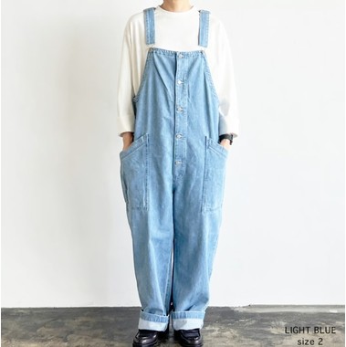HARVESTY,ハーベスティ,USED DENIM OVERALLS,ユーズドデニム