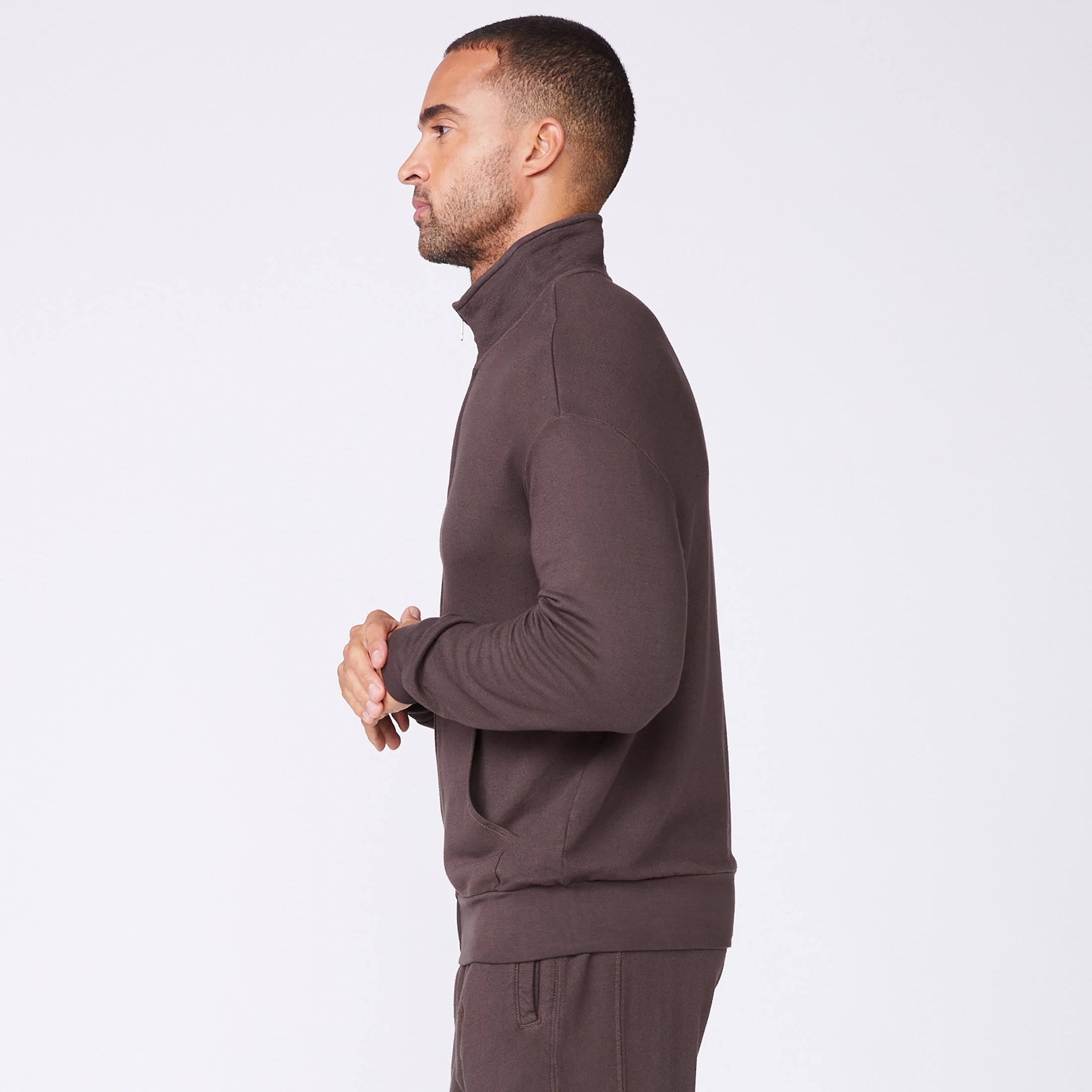 Mock Neck Zip Up – MONROW