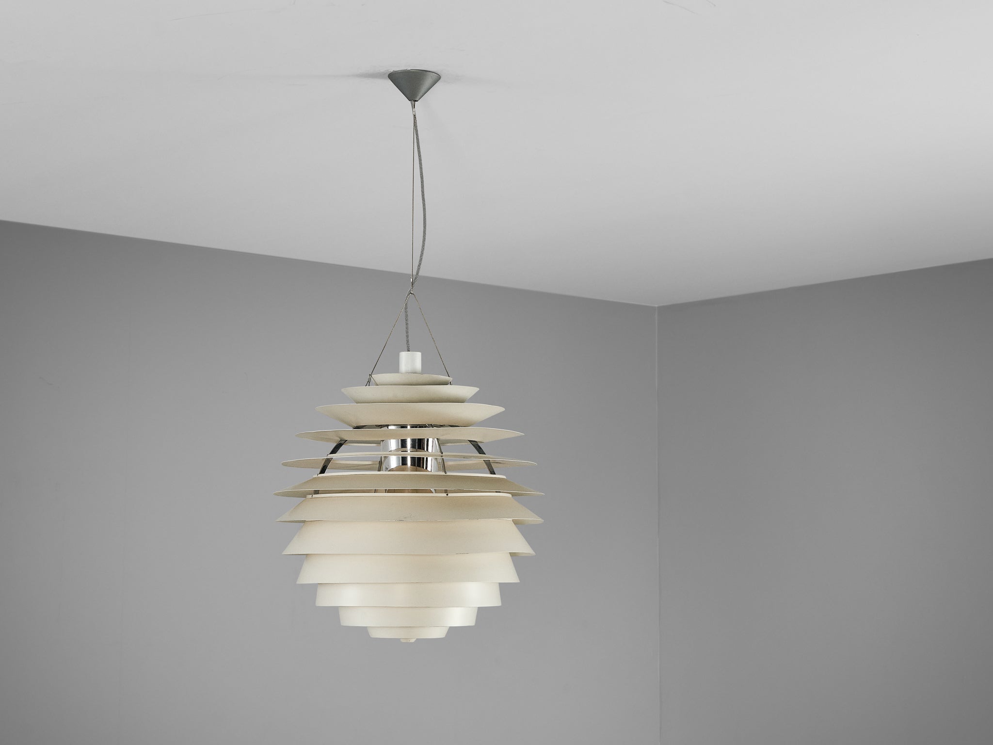 Poul Henningsen for Louis Poulsen 'Louvre' Ceiling Light