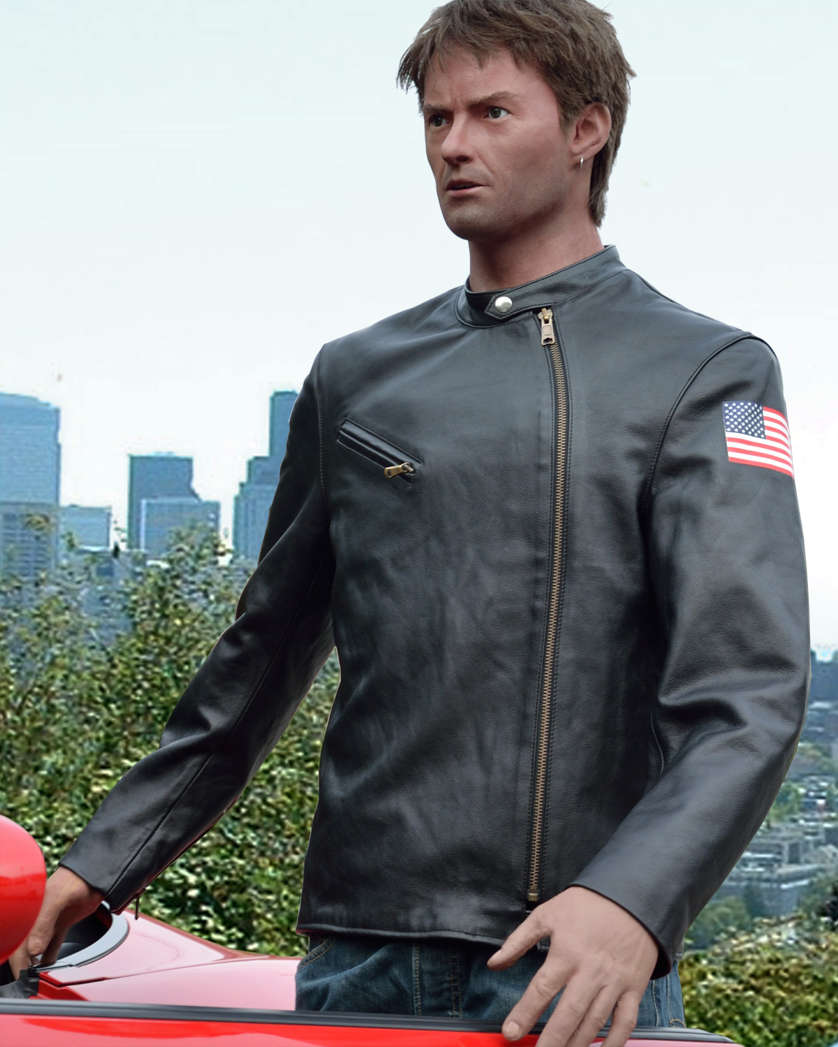 ソードフィッシュ レザー・ジャケット ブラック | 革ジャンのマックス