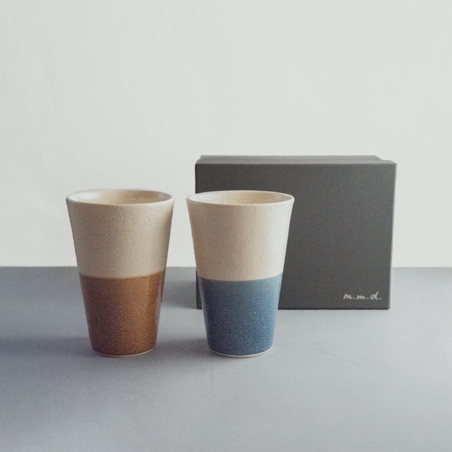 ビアカップ2個セット / true colors line / ギフトボックス＆熨斗付き